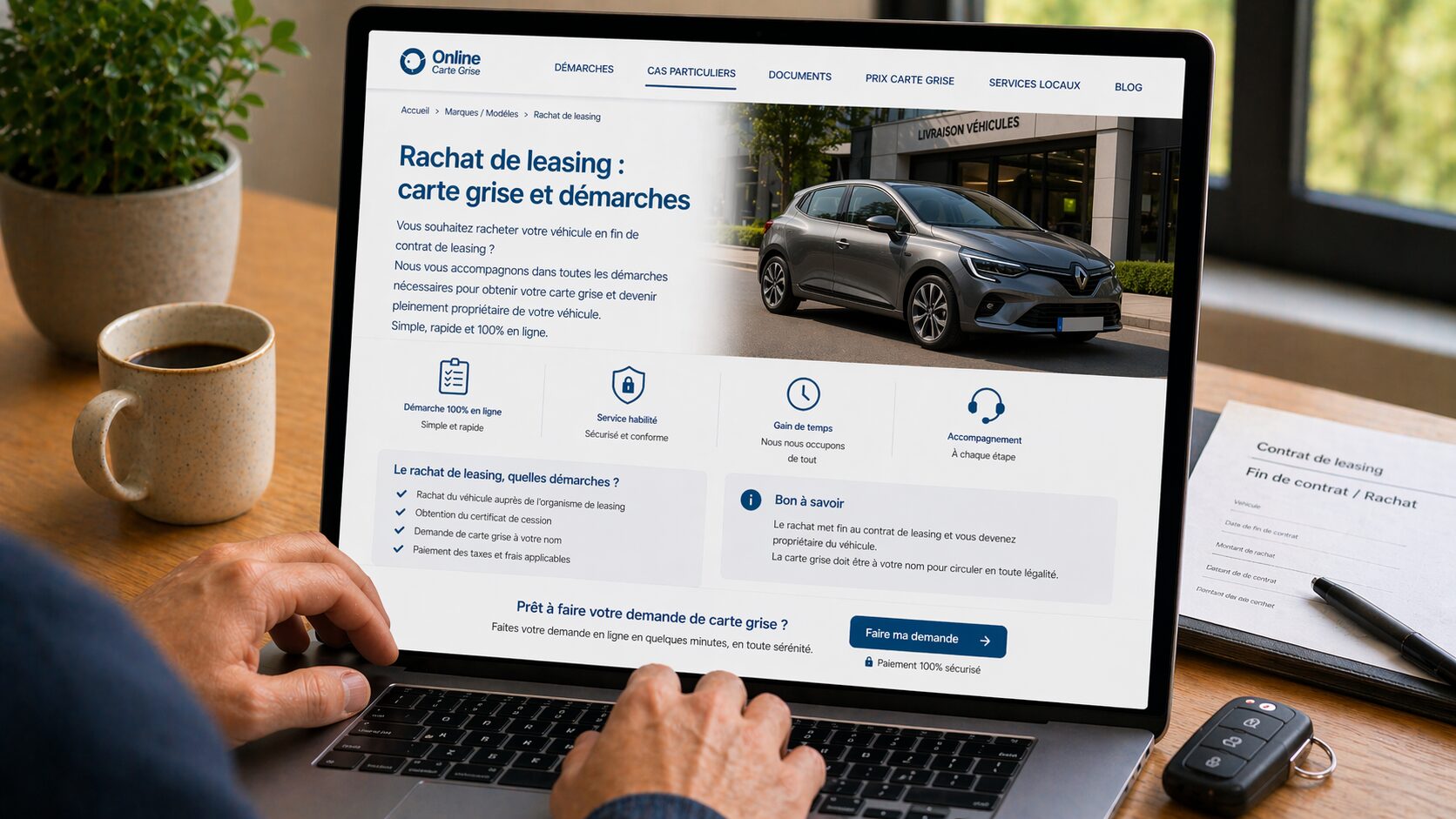 Rachat de leasing carte grise
