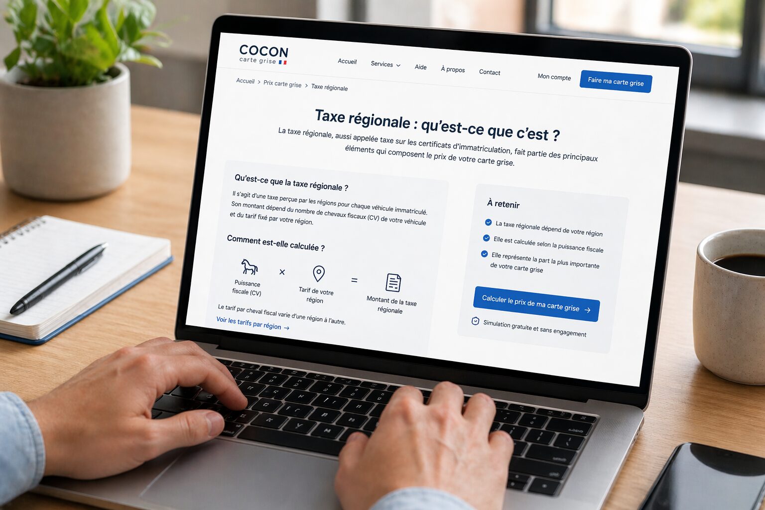 Taxe régionale carte grise