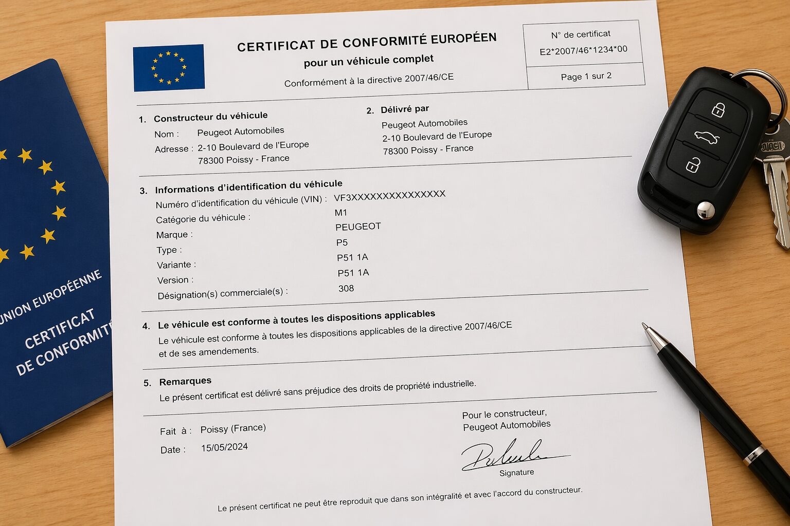 Certificat de conformité européen