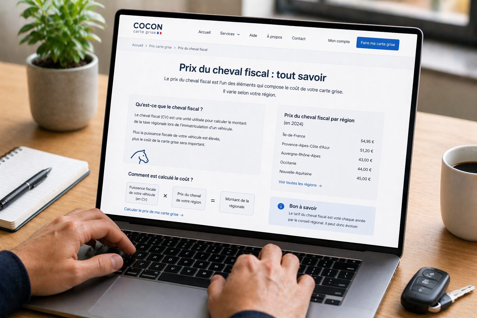 Prix du cheval fiscal carte grise
