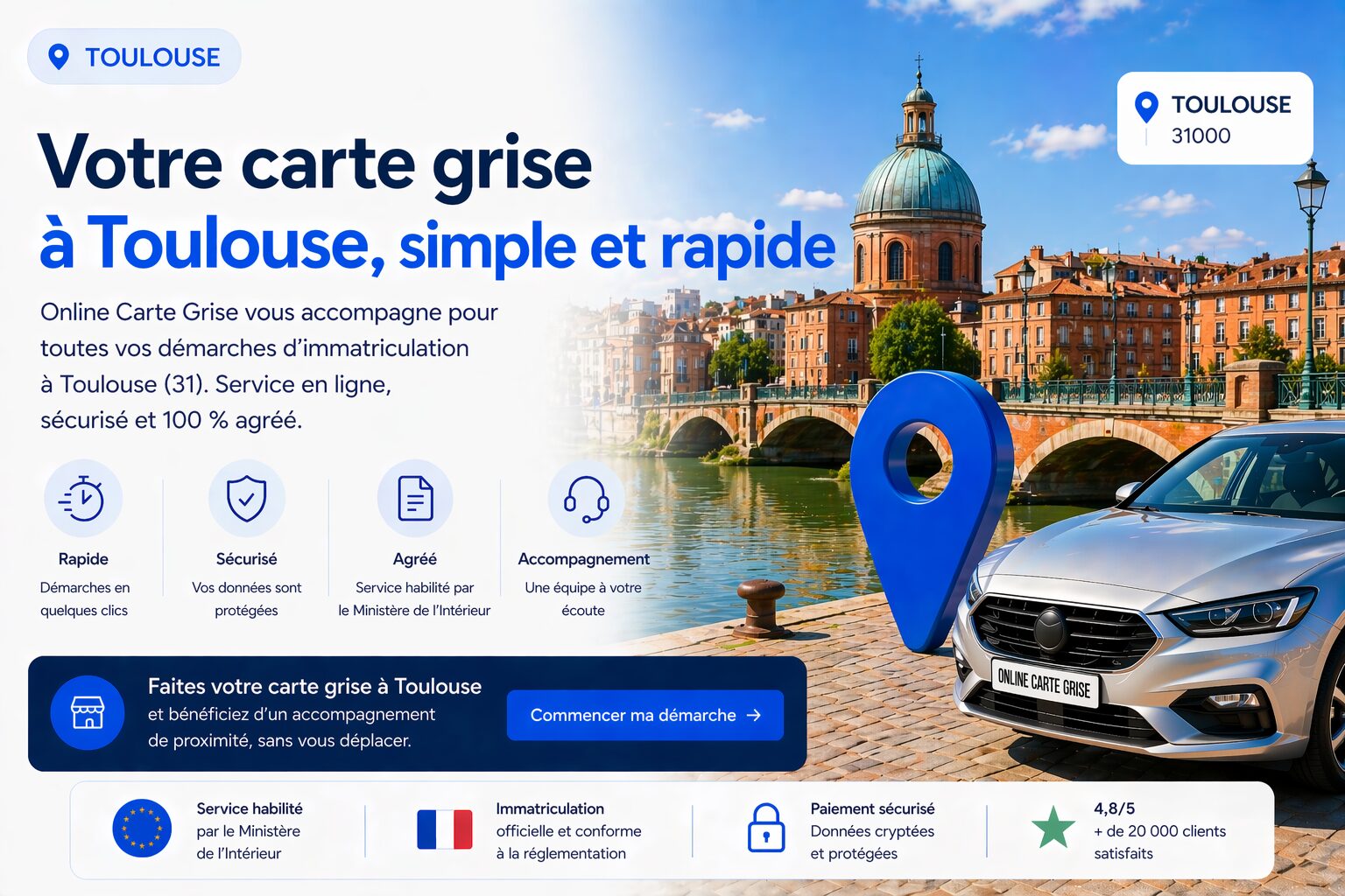 Carte grise à Toulouse