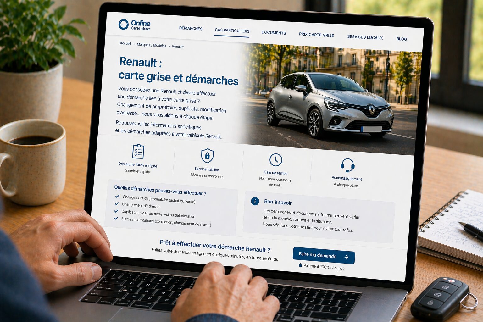 Carte grise Renault