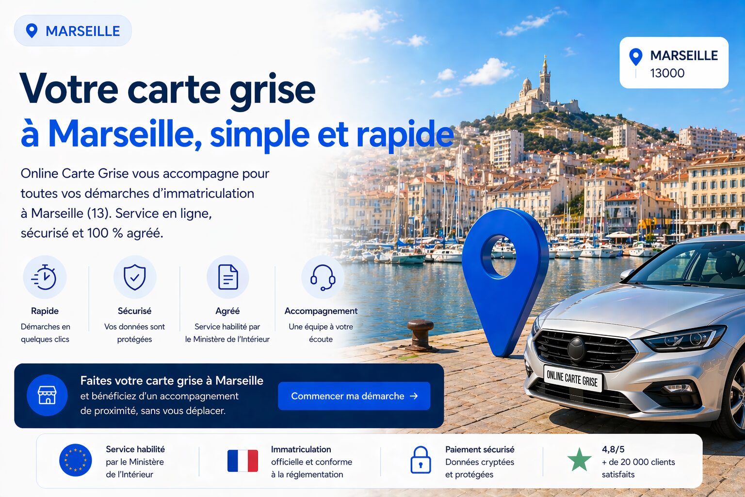 Carte grise à Marseille