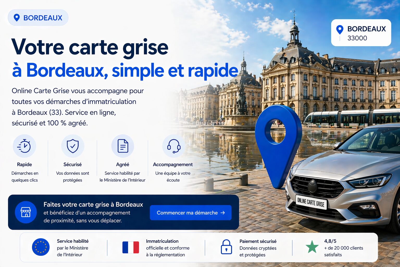 Carte grise à Bordeaux