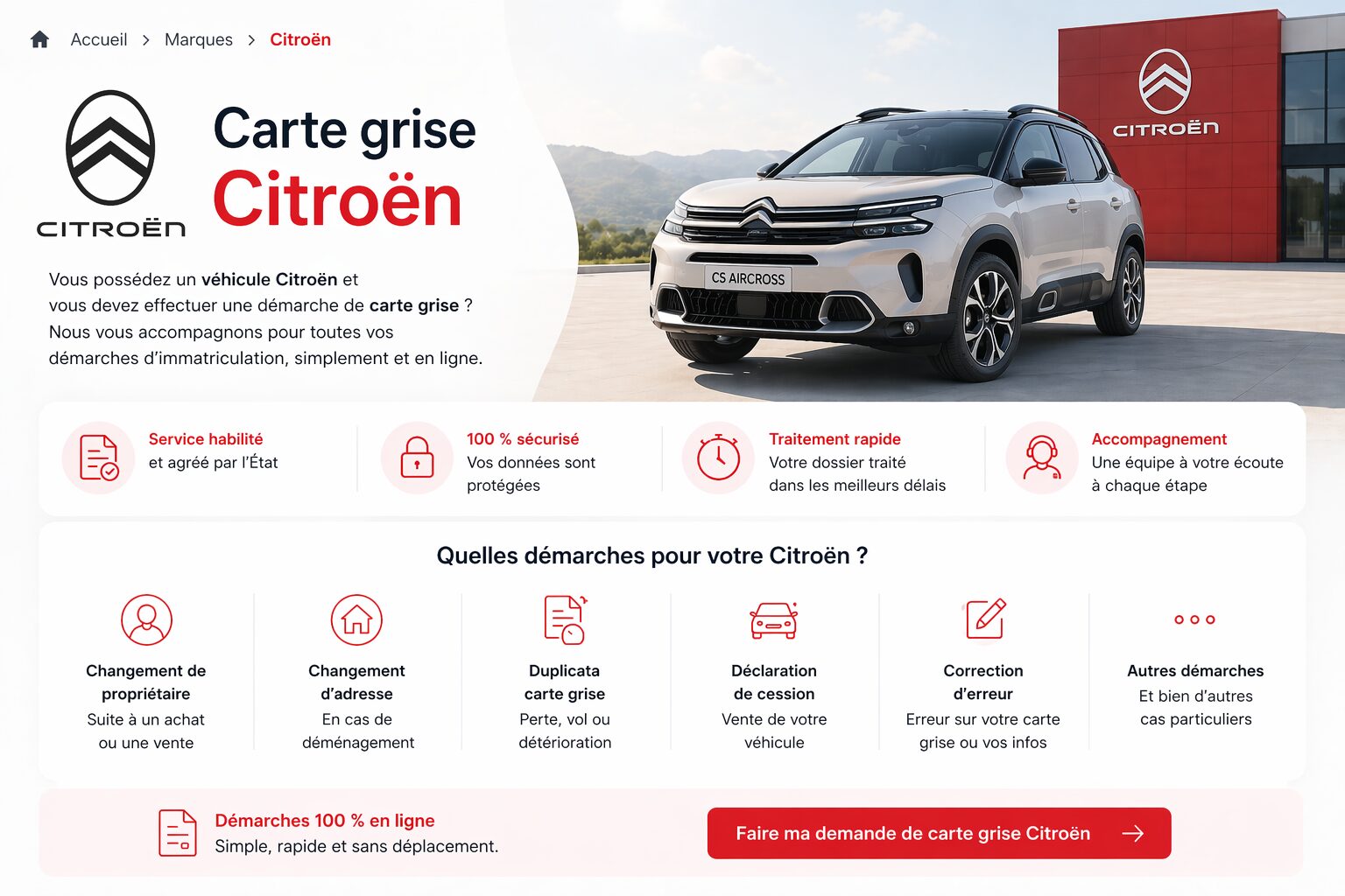Carte grise Citroën