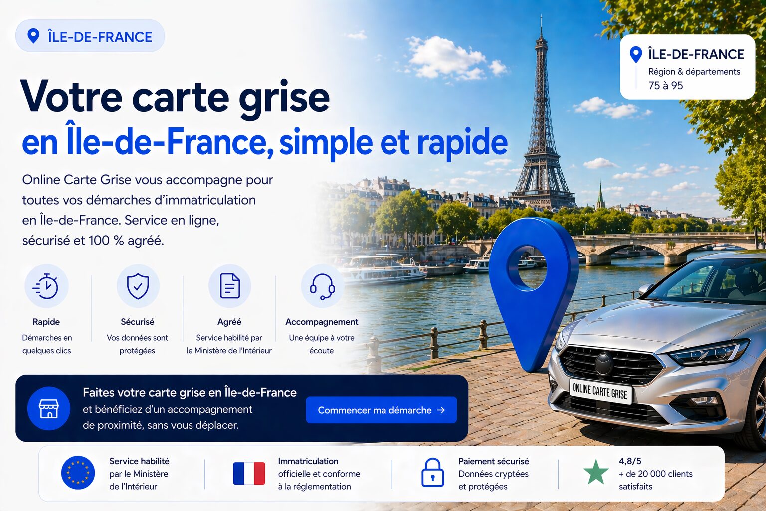 Carte grise en Île-de-France