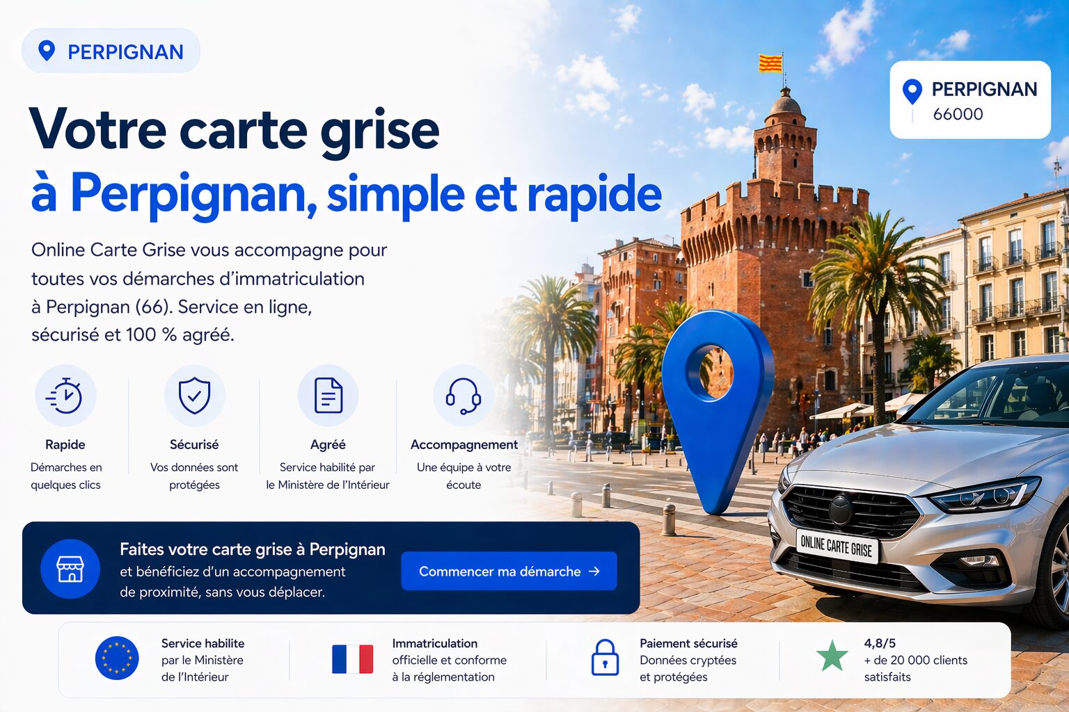 Carte grise à Perpignan