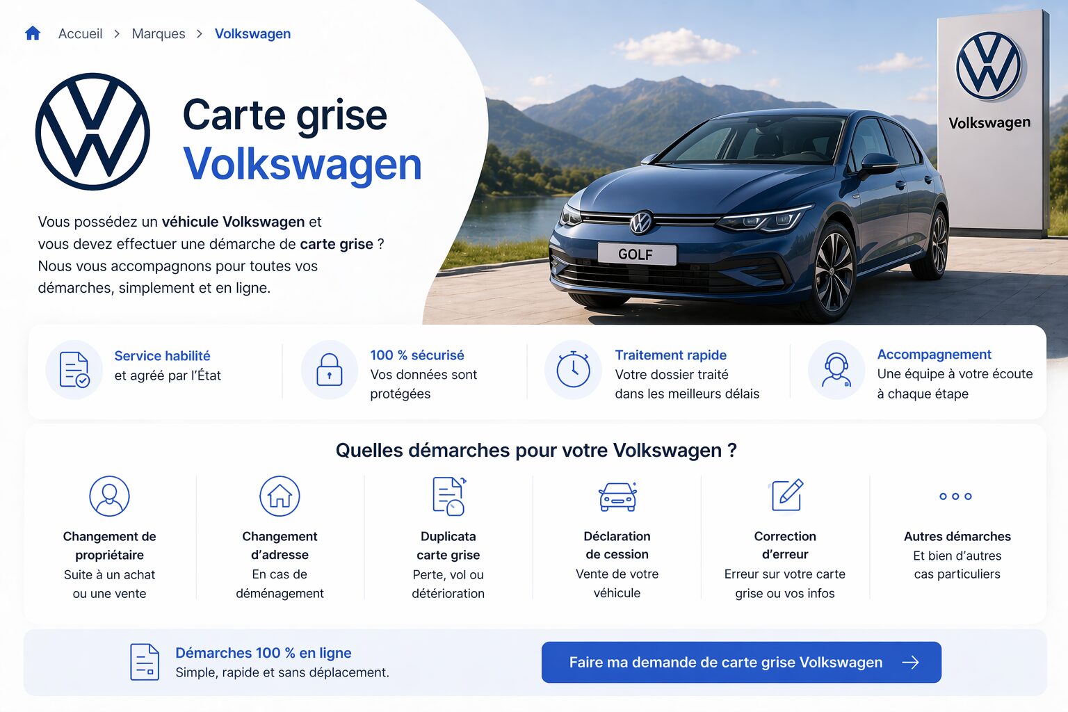 Carte grise Volkswagen