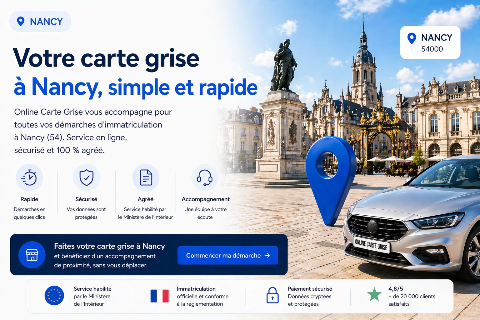 Carte grise à Nancy