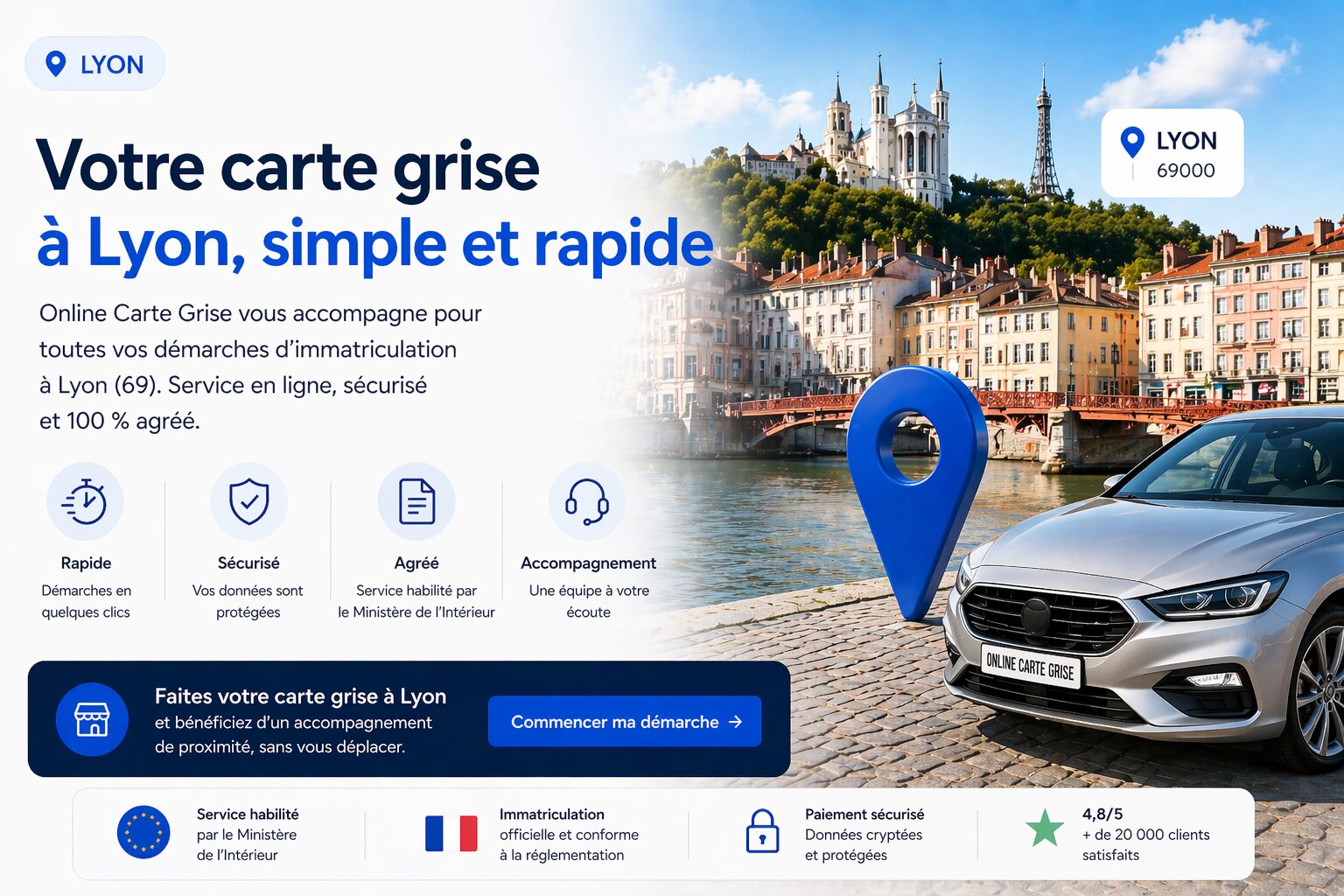 Carte grise à Lyon
