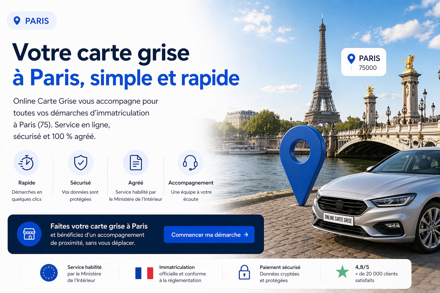 Carte grise à Paris