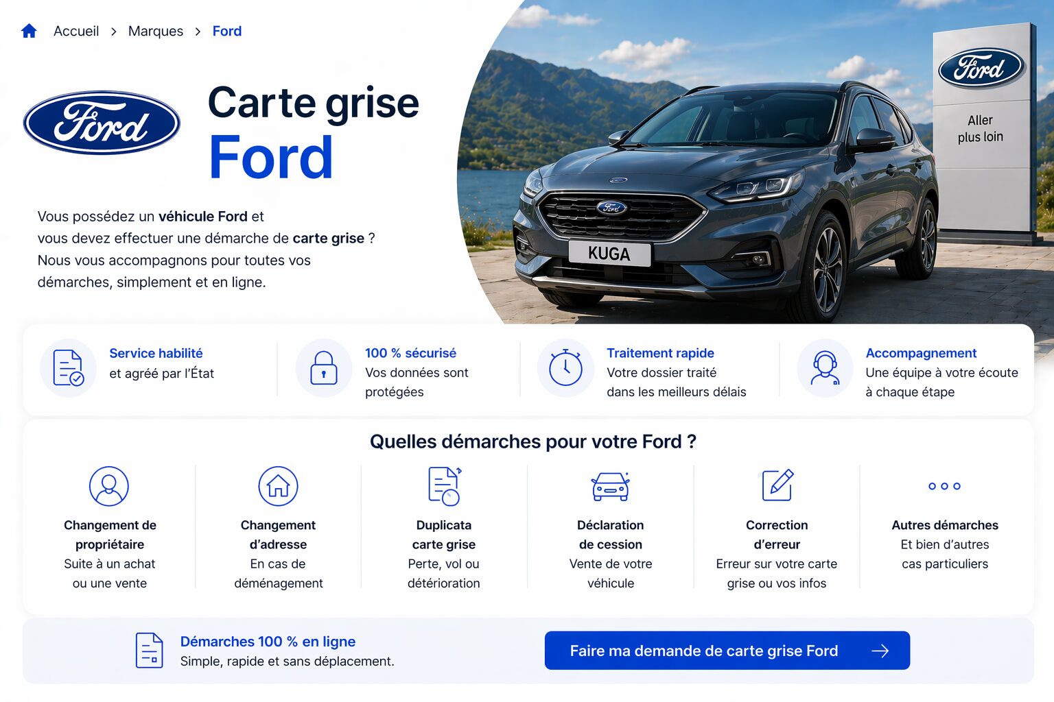 Carte grise Ford