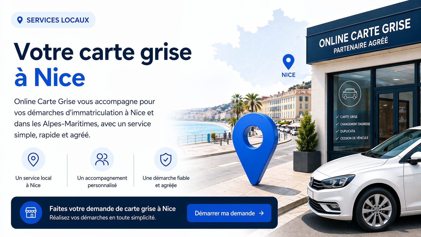 Carte grise à Nice