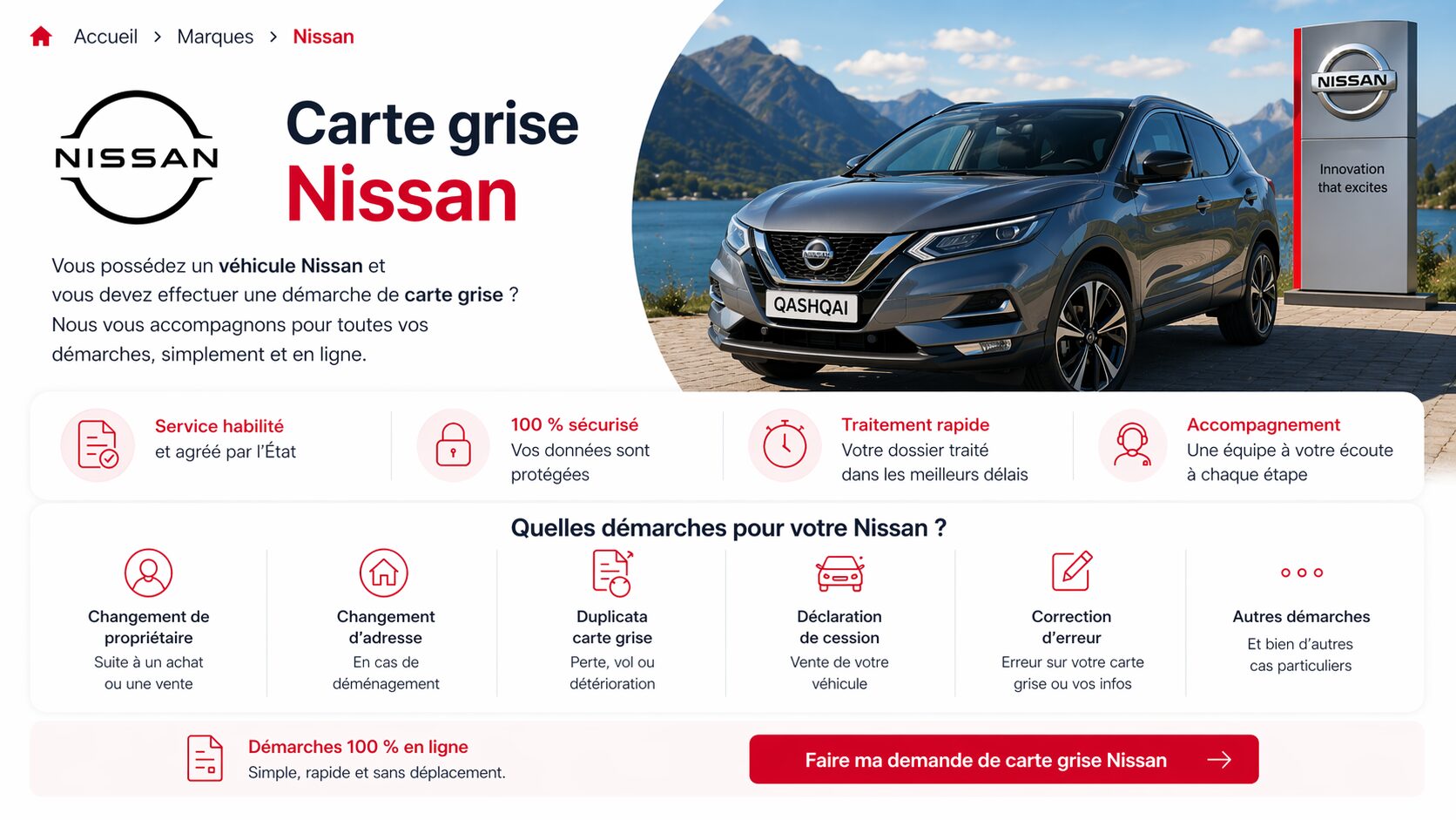 Carte grise Nissan